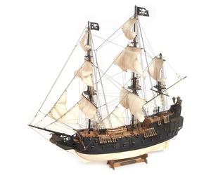 Galeone Pirate Cygne Noir-12012 Kit De Montage En Bois Et Métal À Construire