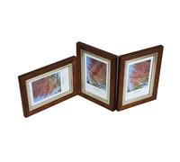 GALERIE cadre multi FLASH pour photos 10x15 cm DOUBLE horizontal/vertical/vertical BRONZE