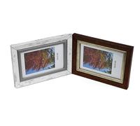 GALERIE cadre multi FLASH pour photos 10x15cm DOUBLE horizontal/Blanc/Brun