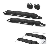 Galerie d'Appoint Toit Voiture - Jusqu'à 75 kg - Textile résistant - 2 Sangles d'arrimage 350cm - Sangle de fixation 170cm - Noir