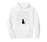 Galerie de Chats Murale pour Chats - Art Musée - Dessin pour Amoureux des Chats Sweat à Capuche