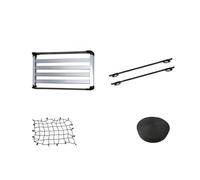 Galerie de Toit Porte-Bagages Toit Universel 100 Cm X 90 Cm pour Voiture, Idéal pour Camping Et Les Aventures en Plein Air Porte-Bagages de Voiture(Set D)