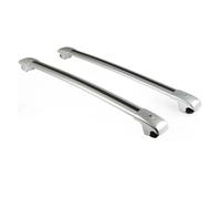 Galerie De Toit pour Nissan pour Armada pour Patrol Y62 2017-2024 Barres De Toit Réglables Et Verrouillables Transversales Argentées Noires 2 Pièces Porte-Bagages Voiture(Silver)