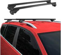 Galerie de toit pour VW Atlas 2016-2025 Galerie de base aluminium noir 2x