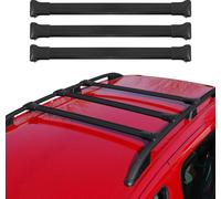 Galerie de toit pour VW Transporter T5 Caravelle Multivan Alu Noir 3x