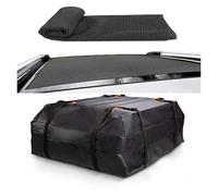 Galerie De Toit Sac De Transport Étanche 420D pour Toit Voiture Rangement Universel pour Bagages Cube pour Voyage Camping Boîte Toit Voiture Voyage Sac(Bag with Mat)