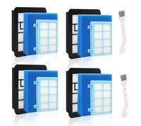 Galerie SV 4 Pièces Filtre Aspirateur FC9332 Filtres de Rechange,Filtre Powerpro Compact pour FC8010/01, FC9332/09, FC9329, FC9555, FC9333