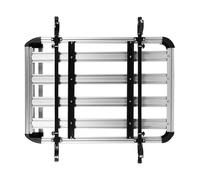 Galerie Toit Support De Toit Voiture À Double Pont 160x100cm SUV en Alliage D'aluminium Panier Transport Marchandises Galerie Fret Barres Toit Voiture(Silver 160x100cm)