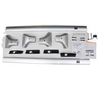 Galerie Toit Verrouillable Barre Transversale De Barres Toit pour Toyota pour Highlander pour Kluger 2021 - 2024 Porte-Bagages Supérieures Boîtes Rail(Argent)