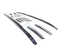 Galerie Toit Verrouillable Barres De Toit pour Mitsubishi pour Outlander 2013 2014 2015 2016 2017 2018 2019 2020 2021(Noir Argent)