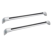 Galerie toit voiture 2 pièces pour Maserati pour Levante 2016-2024 barres transversales barres toit barres transversales verrouillables alliage aluminium Galerie Toit(Argent)