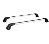 Galerie toit voiture 2 pièces pour Maserati pour Levante 2016-2024 barres transversales barres toit barres transversales verrouillables alliage aluminium Galerie Toit(Black Silver)