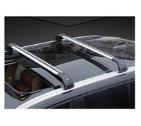 Galerie toit voiture Barres toit/rails barre toit (poutre transversale) pour Toyota pour FORTUNER (_N15_, _N16_) 2015-2022 épaissir cadre vélo toit voiture épais Galerie Toit(Black Silver)