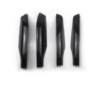 Galeries de Toit Accessoires De Voiture Rails De Galerie De Toit Couvercle D'extrémité 4 Pièces pour Toyota pour Land pour Cruiser pour Prado J150 2010-2022 Cross Barres Rail(Noir)
