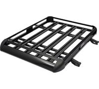 Galeries de toit universelles 130x100cm noir Porte-bagages voiture Panier de toit Panier porte-bagages Baignoire porte-bagages avec barres 68kg