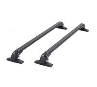 Galeries toit 1 Paire 2 Pièces Barres Toit Universelles Pour Voiture Porte-bagages En Aluminium Noir Avec Verrou toit rails(A-2pcs 82cm)