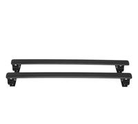 Galeries toit Barres Toit Universelles En Alliage D'aluminium Durable Verrouillables Porte-bagages Supérieur Voiture 130 Cm Noir Barres Toit Railing