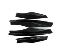 Galeries Toit Lot 4 Coques Protection Plastique ABS pour Barres Toit Noir, pour Lexus RX350, RX400h, RX330 2004-2009 Porte-Bagages Voiture