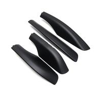 Galeries Toit Lot 4 Coques Protection pour Barres Toit ABS Noir pour Toyota pour Fortuner AN50 AN60 pour Hilux SW4 2004-2015 Porte-Bagages Voiture