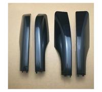 Galeries Toit Lot 4 Coques Protection pour Barres Toit ABS Noir pour Toyota pour Land pour Cruiser LC200 FJ200 2008-2017 Porte-Bagages Voiture