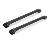 Galeries toit Porte-bagages Universel SUV En Alliage D'aluminium Barre Transversale Voyage Pour Bagages Toit Voiture(A pair black)