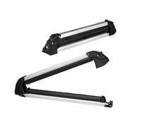 Galeries toit Porte-skis Et Snowboards Toit Universel 80 Cm Compatible Avec La Plupart Des Barres Transversales Pour Transporter Jusqu'à 6 Paires Skis Aluminium Porte Bagage Voiture
