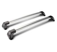 Galeries Toit pour BMW Série 3 E46 Berline 4 Portes 1999-2004 Barres Toit pour Voiture 2 Pièces Verrou Ceinture en Alliage D'aluminium À Point Fixe(Argent)