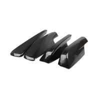 Galeries Toit Style Voiture Noir pour Toyota pour Highlander 2001-2007 Couverture Galerie Toit Barre Centrale Rail Extrémité Coque 6P Porte-Bagages Voiture(4 pièces)