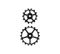 Galet CeramicSpeeds OS pulley wheels spare 14+18 coated Noir