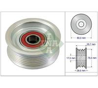 Galet de courroie trapézoïdale 532 0587 10 INA pour HONDA ACCORD VII Tourer