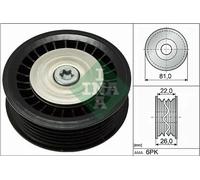 Galet de courroie trapézoïdale 532 0678 10 INA pour RENAULT DACIA NISSAN LADA