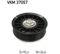 Galet de courroie trapézoïdale Matière plastique VKM 37057 SKF pour LAND ROVER
