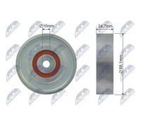 NTY RNK-TY-031 Galet enrouleur de courroie d'accessoire