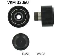 Galet de courroie trapézoïdale VKM 33060 SKF pour FORD PEUGEOT MAZDA CITROËN