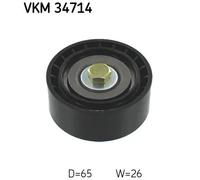 Rouleau de renvoi/guide, courroie à nervures en V SKF VKM 34714