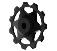 Galet de Dérailleur Arrière de Vélo 11 Dents en Alliage D'aluminium Noir | Pièce Cnc à Roulement, Usage Vélo Route et Vtt, Compatible Roue de Guidage Arrière