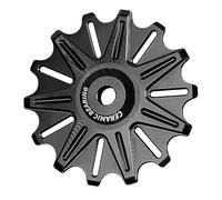 Galet de Guidage for dérailleur arrière de vélo, poulies à roulements en céramique 10T/12T/14T, Galet de Guidage en Aluminium CNC(14T)