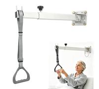 Galet de lit pour personnes âgées, support mural pour lit à poser et se lever - Poignée triangulaire confortable et large - Réglable en hauteur et en profondeur - Charge maximale : 100 kg