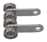 Galet de Porte Coulissante à Double Roulement C30, 2 Pièces, 50 Kg