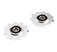 Galet derailleur 9/10v. a roulements argent (adapt. shimano) (jeu)