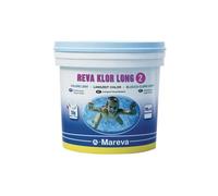 Galet désinfectant piscine - Mareva - Reva Klor long - 250g - Seau 5 kg - Dissolution lente