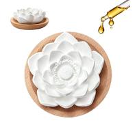 Galet Diffuseur Huile Essentielle Naturelle avec Boîte à Parfum en Bois | Diffuseur D'huiles Essentielles Pierre, Décoration pour huiles essentielles pour Bureau Salon Salle de Bains et la Chambre