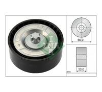 Galet enrouleur de courroie d'accessoire INA 532 0798 10