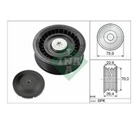 Galet enrouleur de courroie d'accessoire Schaeffler INA 532 0344 10