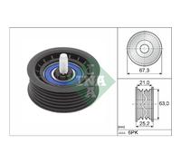 Galet enrouleur de courroie d'accessoire Schaeffler INA 532 0906 10