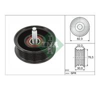 Ina Galet de courroie trapézoïdale 532 0922 10 pour Jaguar Land Rover