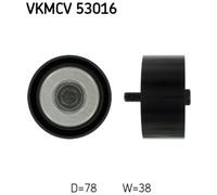 Galet enrouleur de courroie d'accessoire SKF VKMCV 53016
