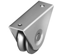 Galet gorge en V - Support à Visser Ø90Mm - 1 Roult