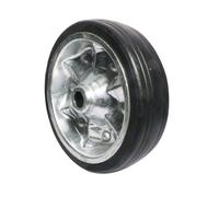 Galet jante métal plein 200x55x20 mm - Charge 400 kg, roue jockey