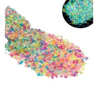 Galet Lumineux,Lumineuses Cailloux,Cailloux Jardin Exterieur,Caillou Phosphorescent,Galets Lumineux Cailloux,Galets Brillants Décoratifs pour Extérieur Jardin Aquarium Galets Lumineux,4000pcs
